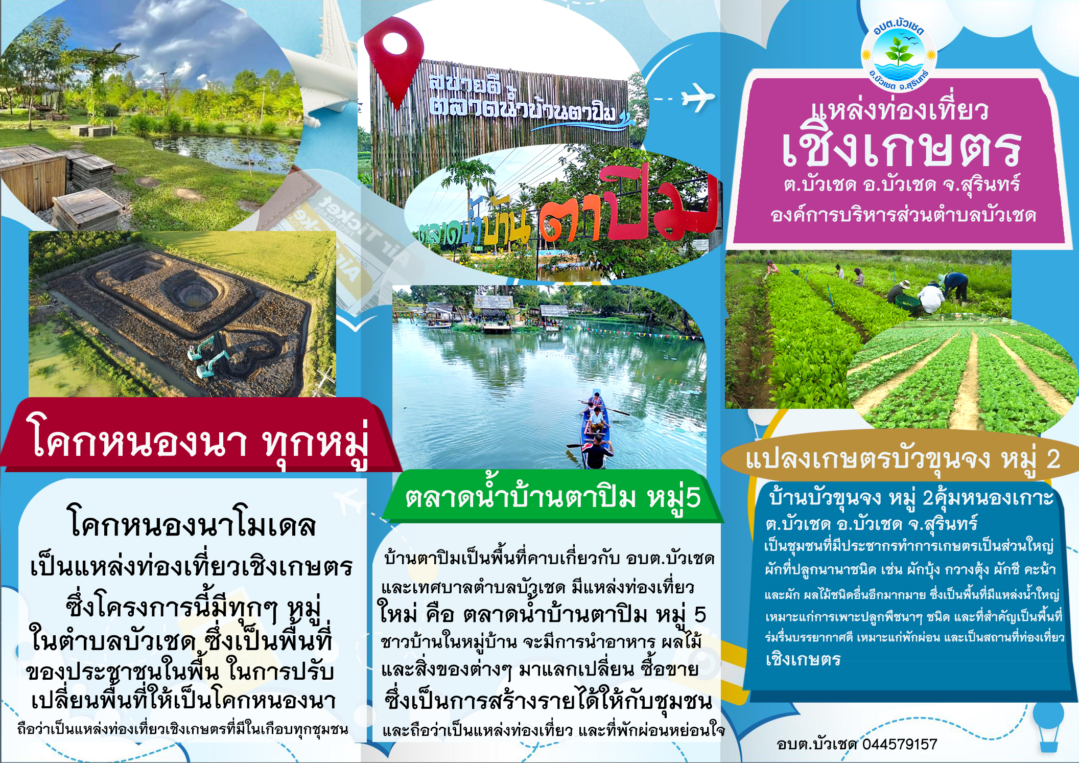 ประชาสัมพันธ์แหล่งท่องเที่ยวเชิงเกษตร
